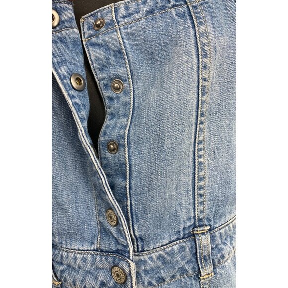 Polo Ralph Lauren Girls Size 16 Denim Jean Button-Front Jumper Dress NWT New - Picture 9 of 13